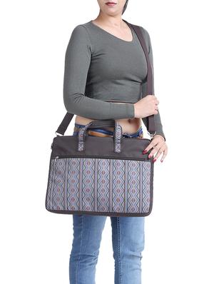 brown polyester laptop bag - 15226871 - Standard Image - 6