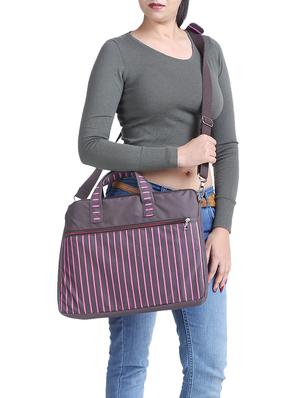 brown polyester laptop bag - 15226874 - Standard Image - 6