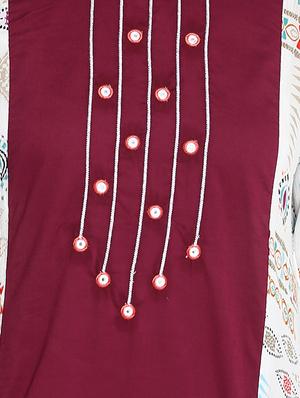 white viscose a-line kurta - 15227008 - Standard Image - 4