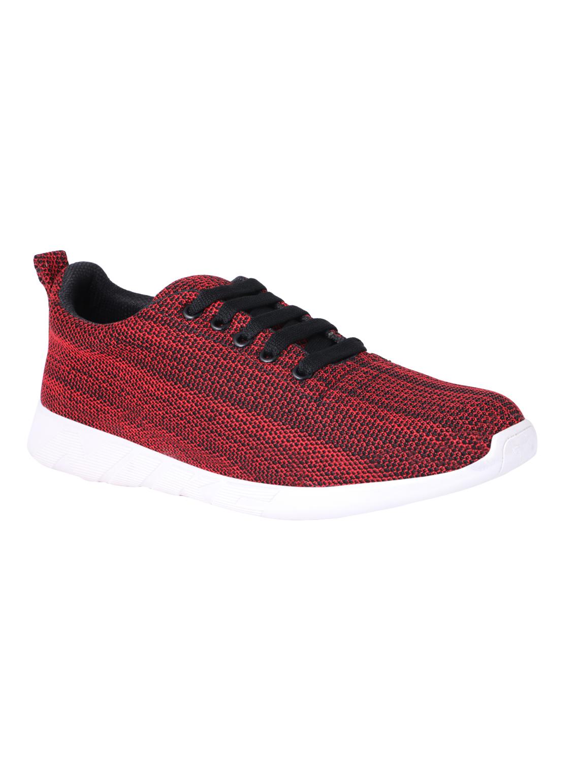 maroon mesh lace up sport shoes - 15227241 - Zoom Image - 1
