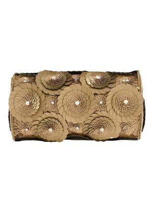 gold metal box clutch - 15227351 - Standard Image - 2