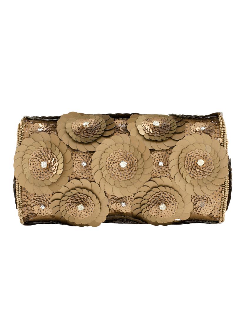 gold metal box clutch - 15227351 - Zoom Image - 2