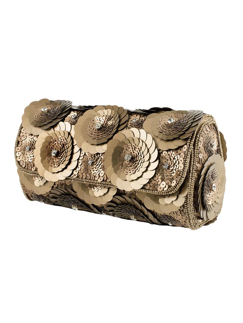 gold metal box clutch - 15227351 - Zoom Image - 5