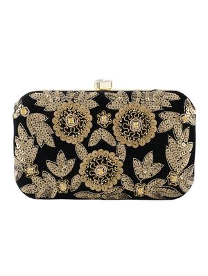 black suede box clutch - 15227353 - Standard Image - 2
