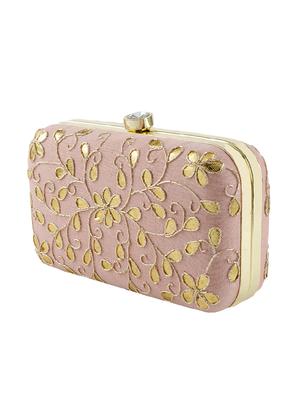 pink suede box clutch - 15227354 - Standard Image - 5