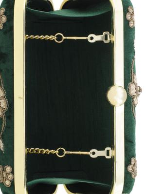 green suede box clutch - 15227363 - Standard Image - 3