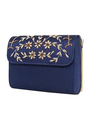 blue suede regular clutch - 15227366 - Standard Image - 5