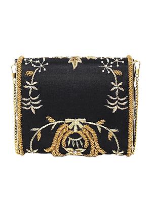black suede fold over clutch - 15227368 - Standard Image - 2
