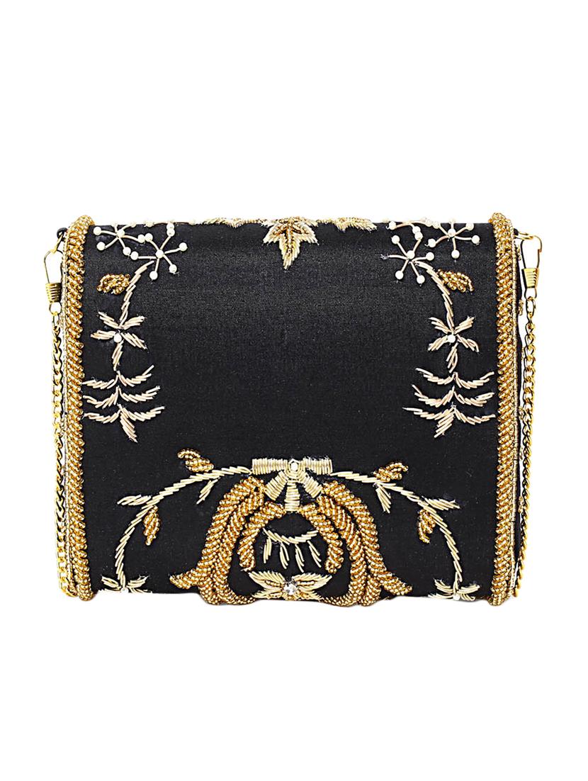 black suede fold over clutch - 15227368 - Zoom Image - 2