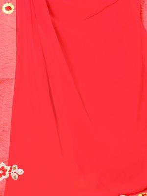 red bordered saree with blouse - 15227466 - Standard Image - 2