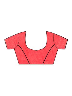 red bordered saree with blouse - 15227466 - Standard Image - 3