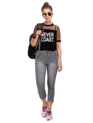 grey denim frayed jeans - 15227480 - Standard Image - 4