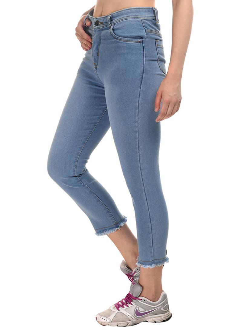 blue denim frayed jeans - 15227483 - Zoom Image - 2