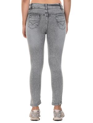 solid grey denim jeans - 15227485 - Standard Image - 3
