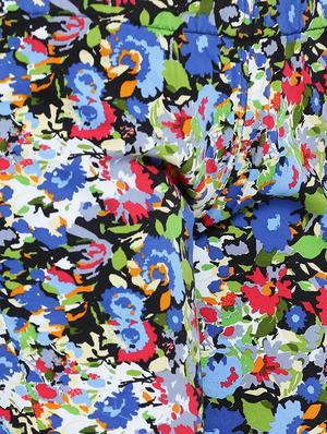 blue printed cotton jeggings - 15227575 - Standard Image - 5