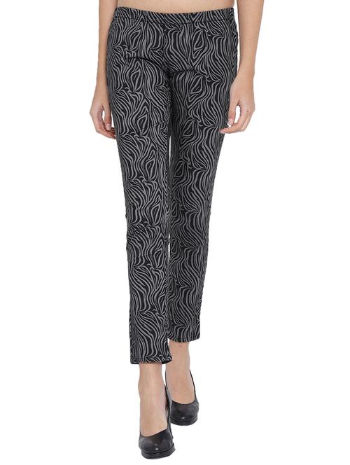 black animal print cotton jeggings - 15227578 - Standard Image - 1