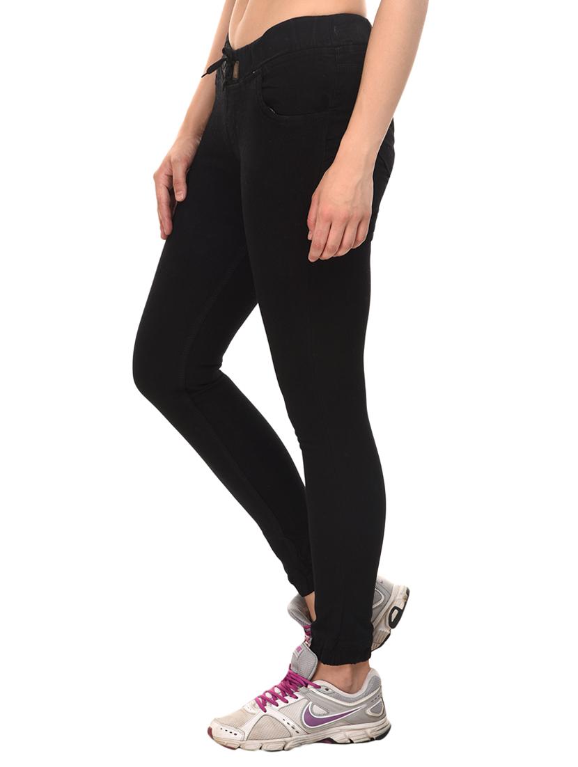 drawstring waist denim jeans - 15227606 - Zoom Image - 2