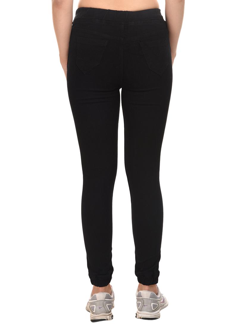 drawstring waist denim jeans - 15227606 - Zoom Image - 3
