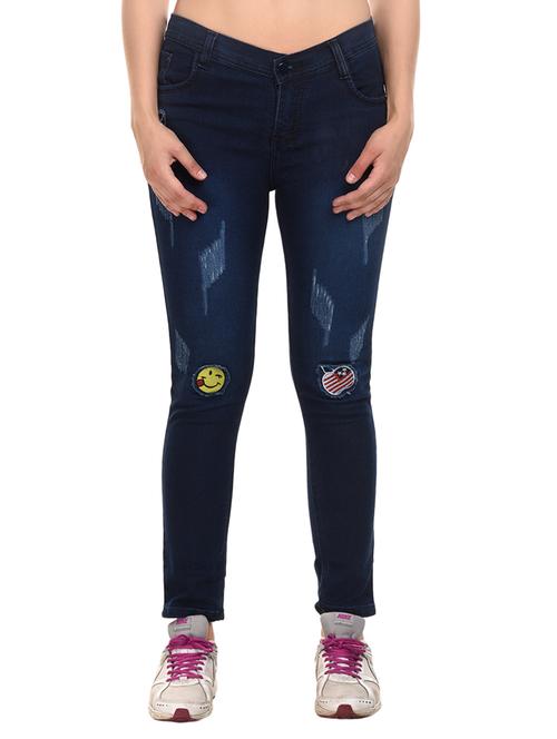 navy blue denim jeans - 15227618 - Standard Image - 1