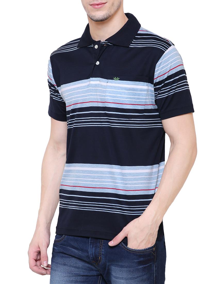 blue cotton polo t-shirt - 15227714 - Zoom Image - 2