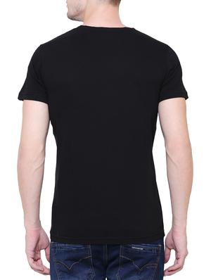 black cotton t-shirt - 15227751 - Standard Image - 3