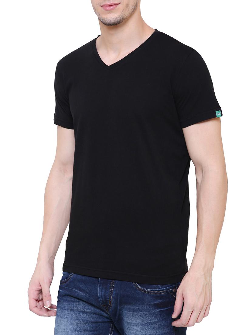black cotton t-shirt - 15227751 - Zoom Image - 2