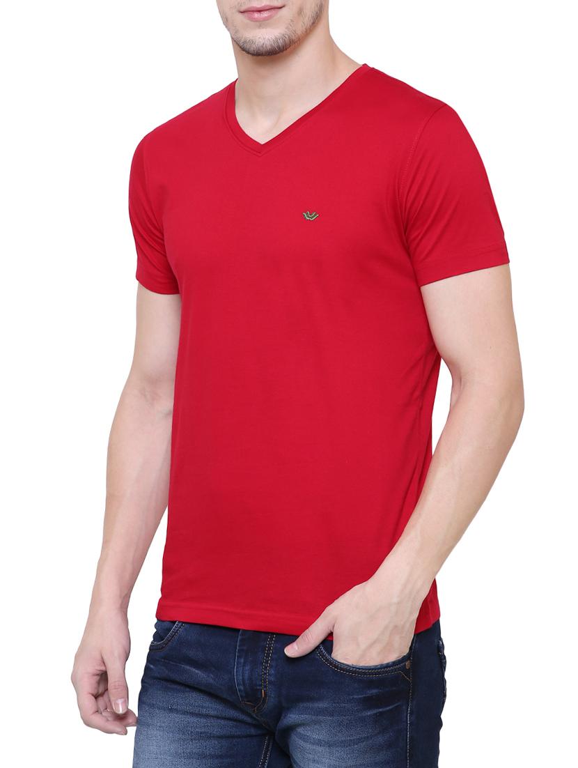 red cotton t-shirt - 15227752 - Zoom Image - 2