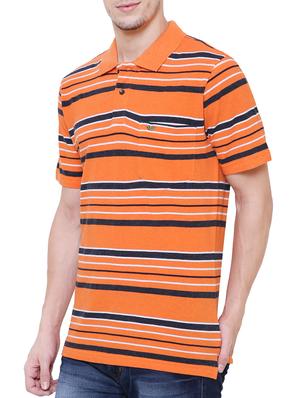 orange cotton polo t-shirt - 15227767 - Standard Image - 2