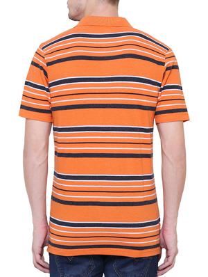 orange cotton polo t-shirt - 15227767 - Standard Image - 3