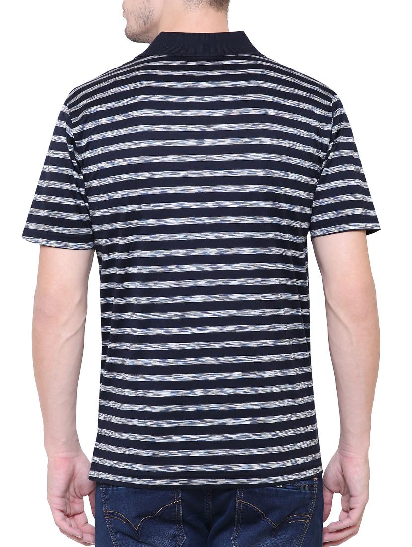 blue cotton polo t-shirt - 15227782 - Zoom Image - 3
