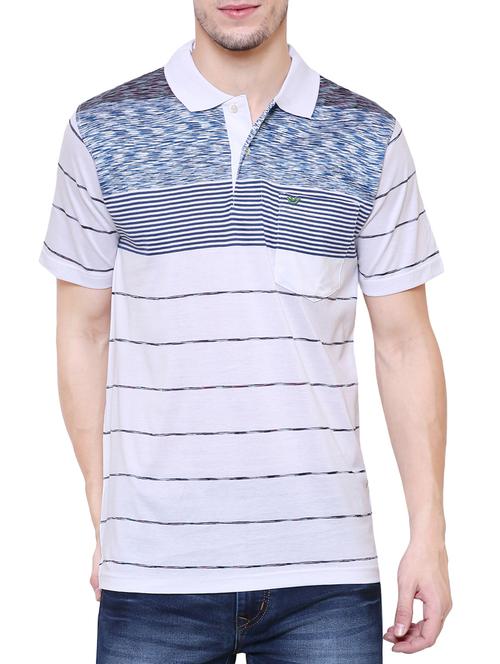 blue cotton polo t-shirt - 15227797 - Standard Image - 1