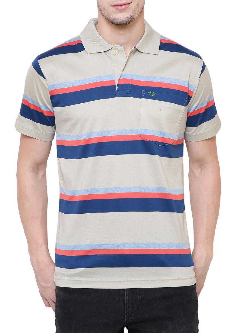 multi colored cotton polo t-shirt - 15227802 - Zoom Image - 1