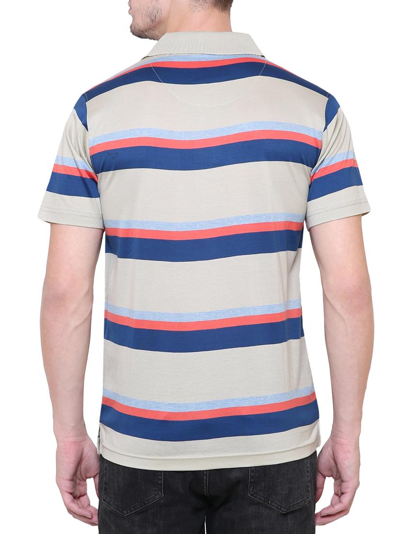 multi colored cotton polo t-shirt - 15227802 - Zoom Image - 3