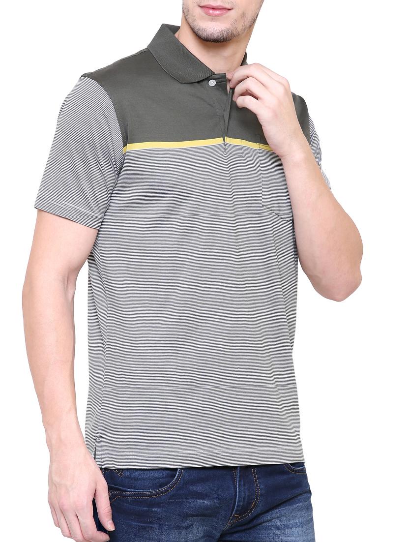 green cotton polo t-shirt - 15227826 - Zoom Image - 2