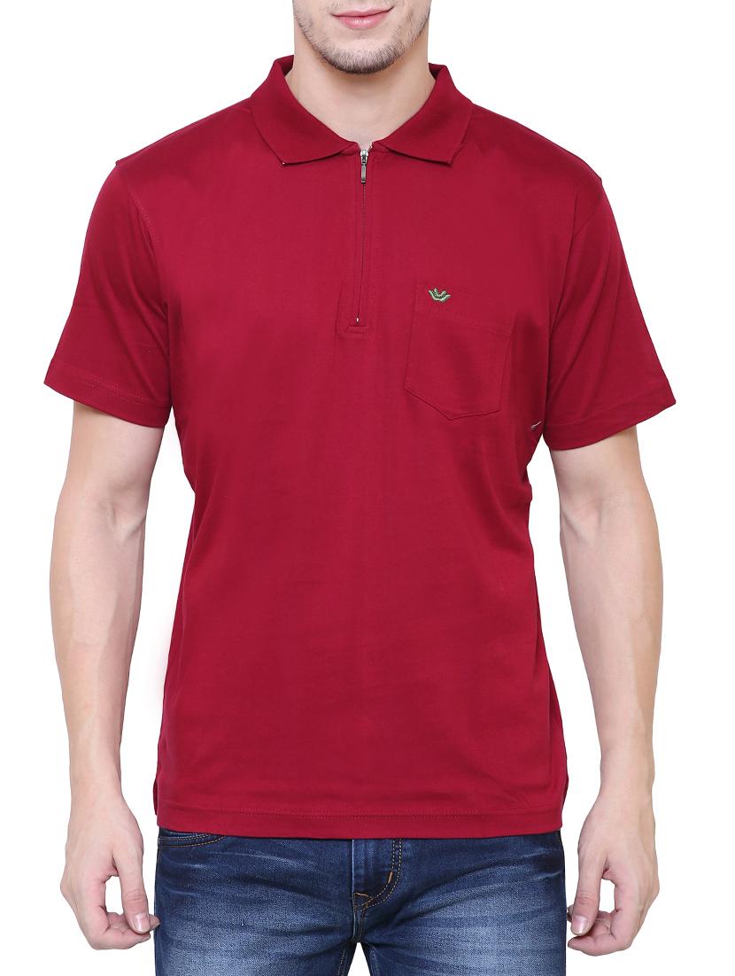 red cotton polo t-shirt - 15227833 - Zoom Image - 1