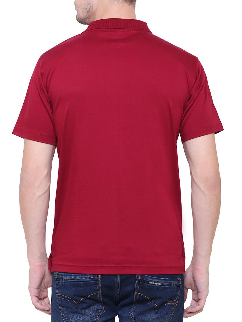 red cotton polo t-shirt - 15227833 - Zoom Image - 3