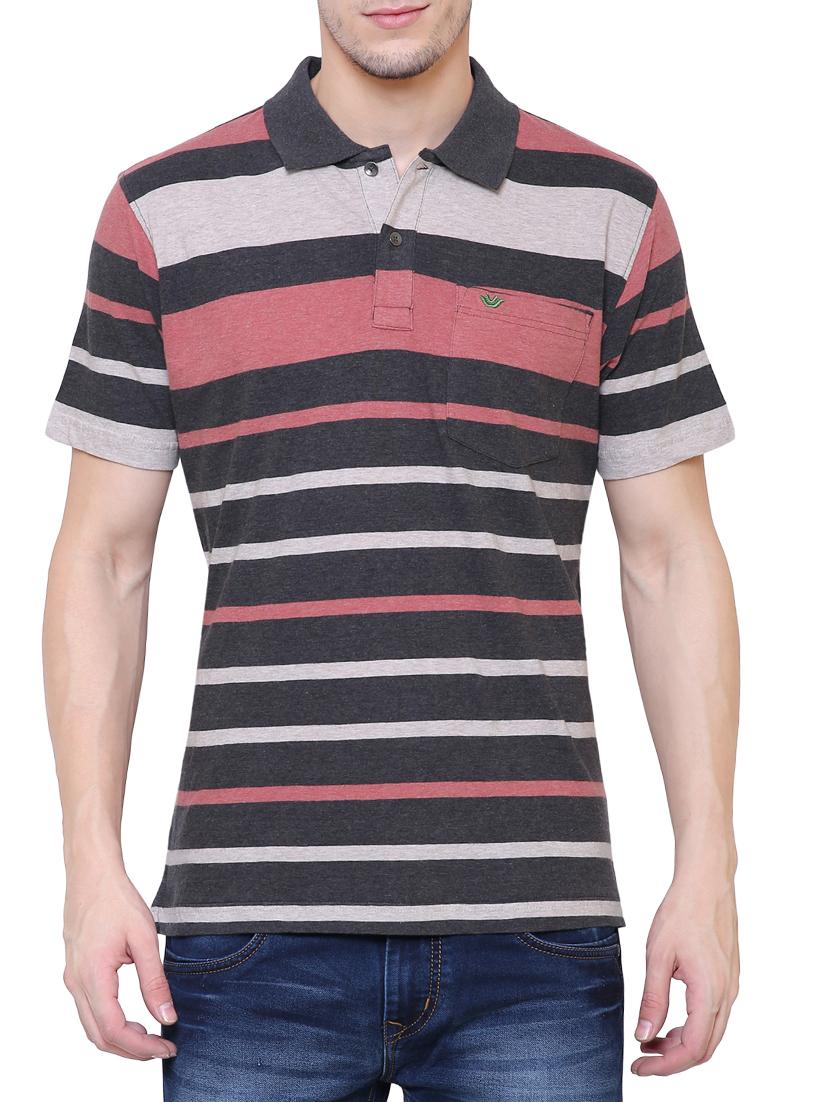 multi colored cotton polo t-shirt - 15227851 - Zoom Image - 1
