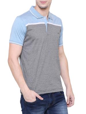 blue cotton polo t-shirt - 15227858 - Standard Image - 2