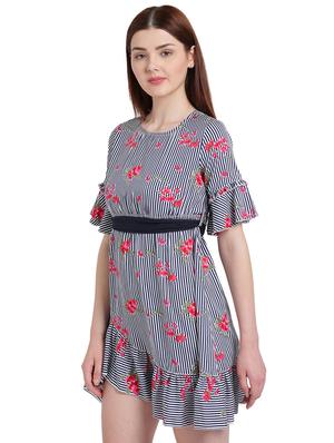 navy blue empire line dress - 15228167 - Standard Image - 2