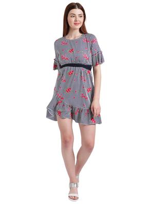 navy blue empire line dress - 15228167 - Standard Image - 4