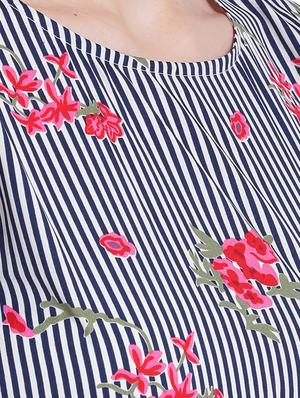 navy blue empire line dress - 15228167 - Standard Image - 5