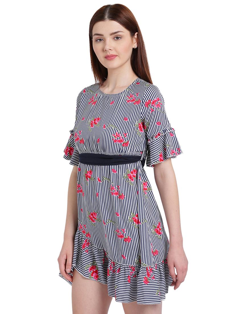 navy blue empire line dress - 15228167 - Zoom Image - 2