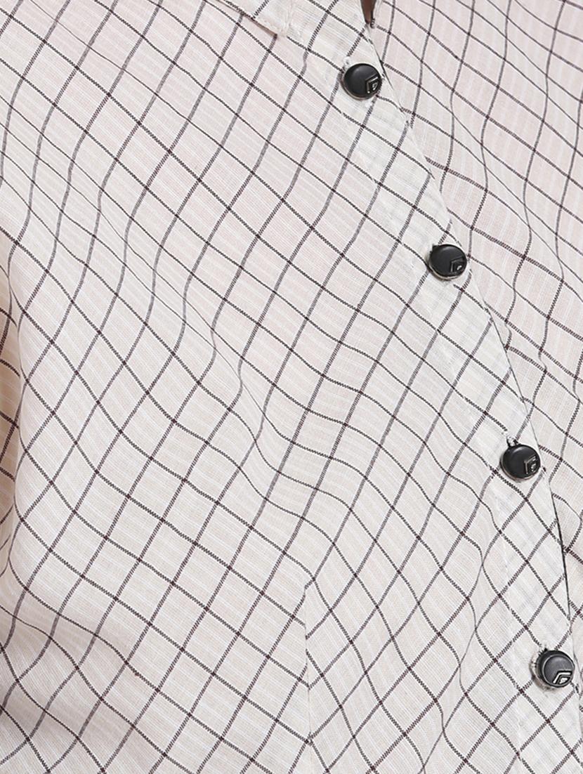 white cotton belted dress - 15228172 - Zoom Image - 5