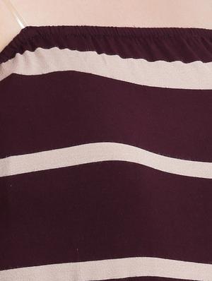 maroon striped viscose maxi dress - 15228178 - Standard Image - 4