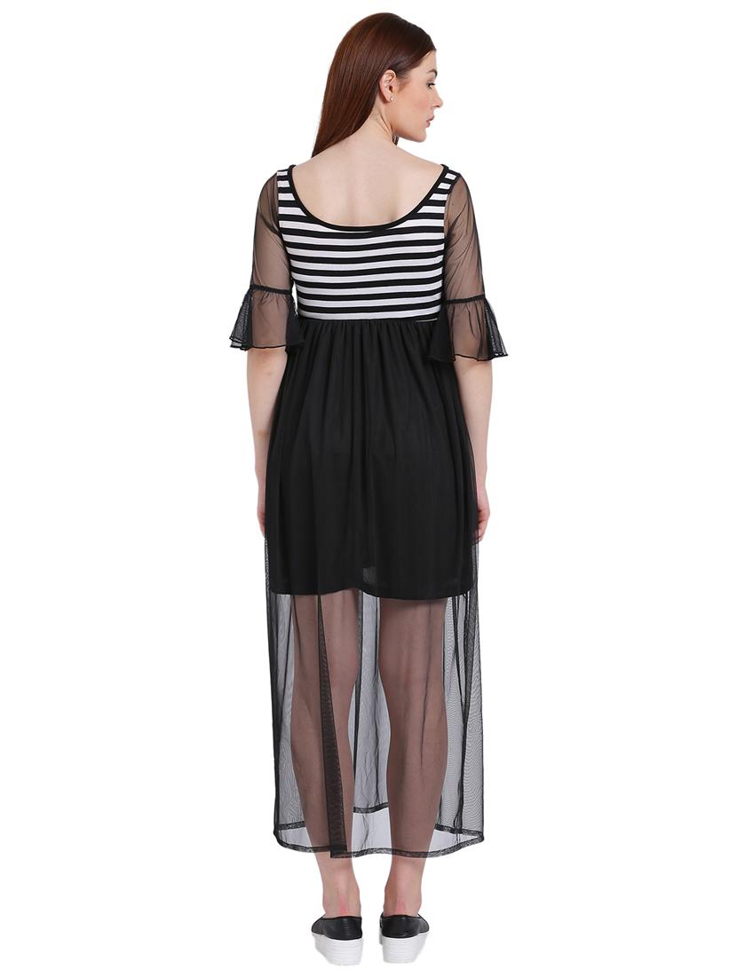 black striped maxi dress - 15228183 - Zoom Image - 3