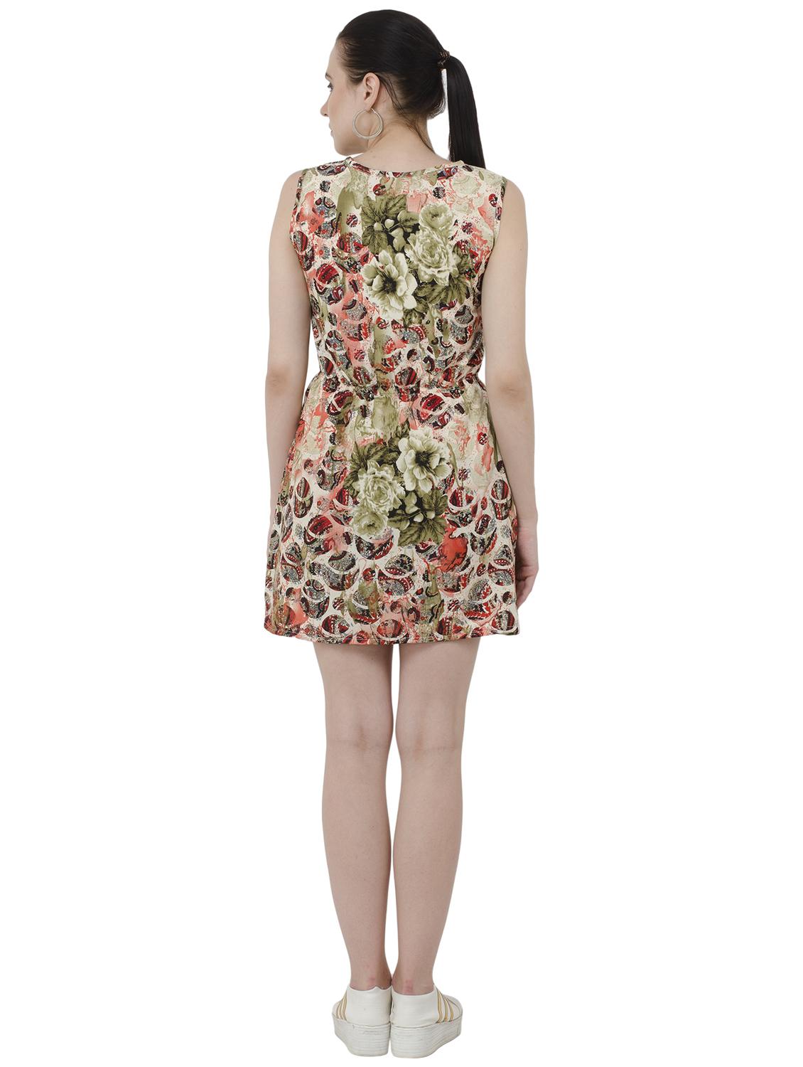 beige floral blouson dress - 15228521 - Zoom Image - 3