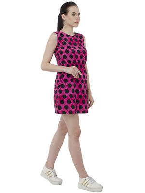 pink polka doted blouson dress - 15228522 - Standard Image - 2