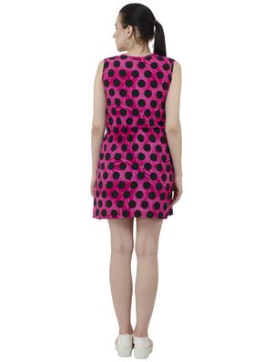 pink polka doted blouson dress - 15228522 - Standard Image - 3