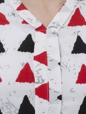 white printed top - 15228543 - Standard Image - 4
