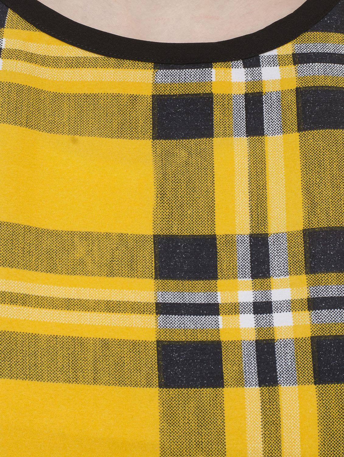 yellow checkered top - 15228552 - Zoom Image - 4